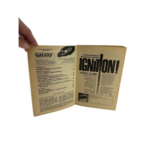 Galaxy "Power Complex" 14155 Science Fiction Magazine VTG Novelette Sept. 1972‎ - Picture 4 of 4